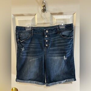 There Abouts Jean Shorts with Velcro button up